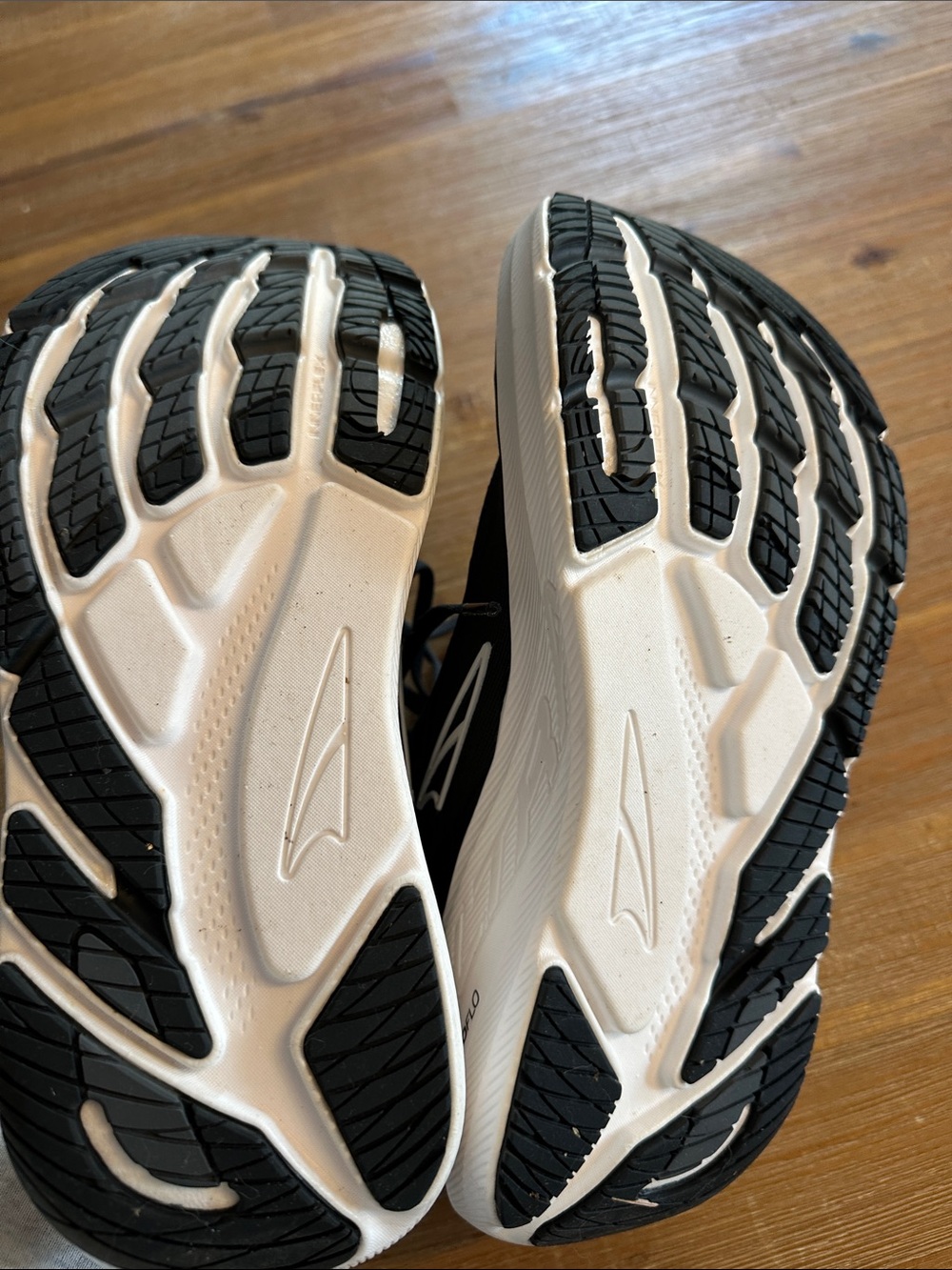 Women’s Altra Black Running Sneakers with White Sole - Picture 3 of 6